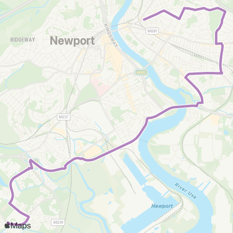 Newport Bus  map