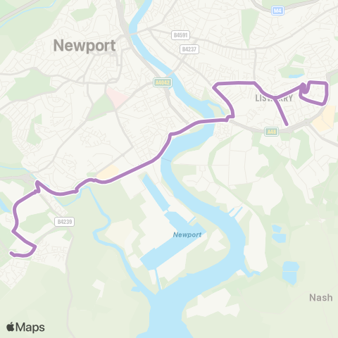 Newport Bus  map