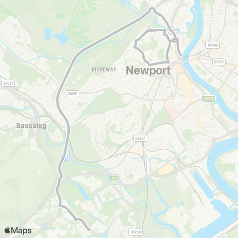 Newport Bus  map