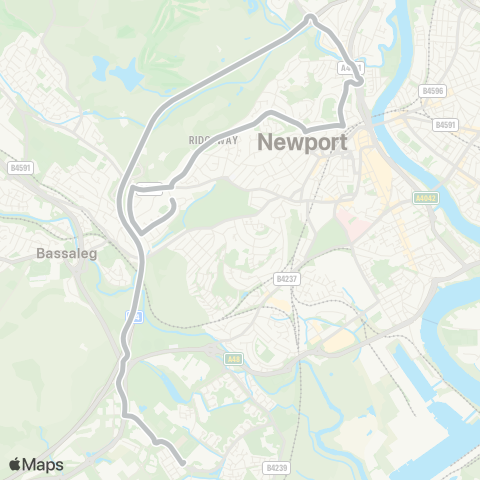 Newport Bus  map