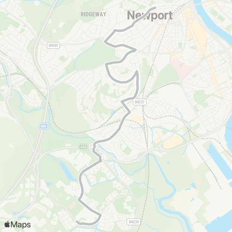 Newport Bus  map