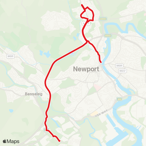 Newport Bus  map