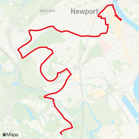 Newport Bus  map