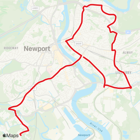 Newport Bus  map