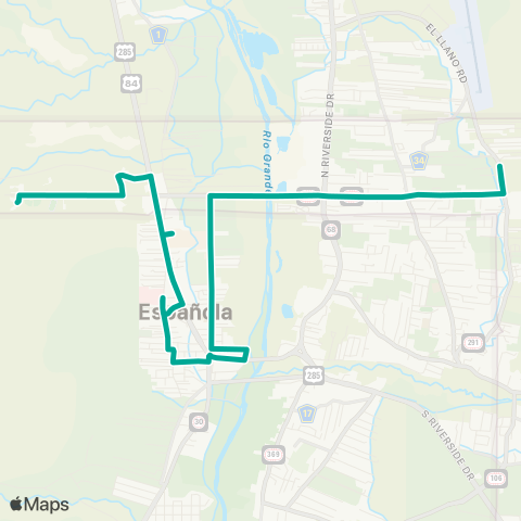 NCRTD Westside-Crosstown map