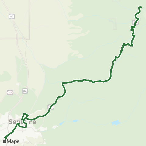 NCRTD Mountain Trail map