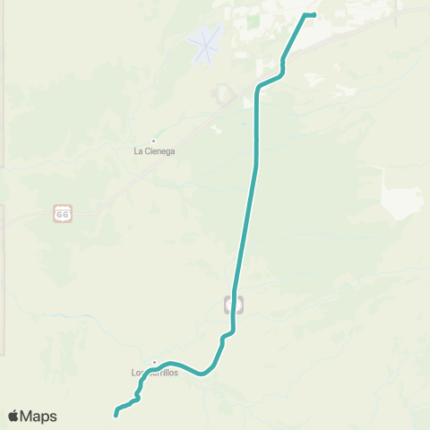 NCRTD Turquoise Trail map