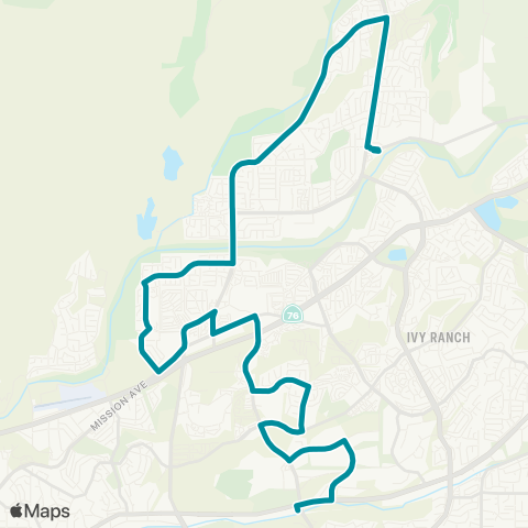 NCTD East Oceanside map