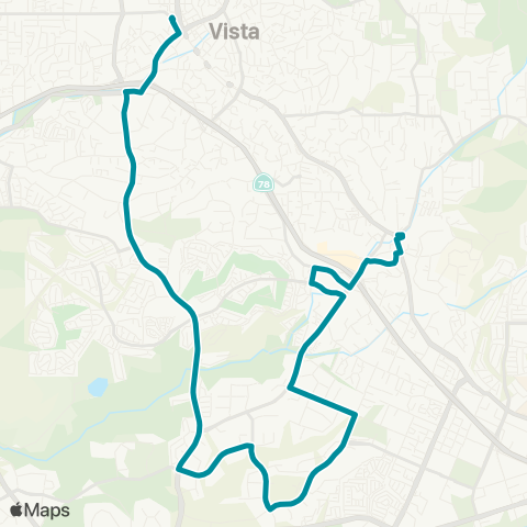 NCTD Vista TC - Buena Creek Station map