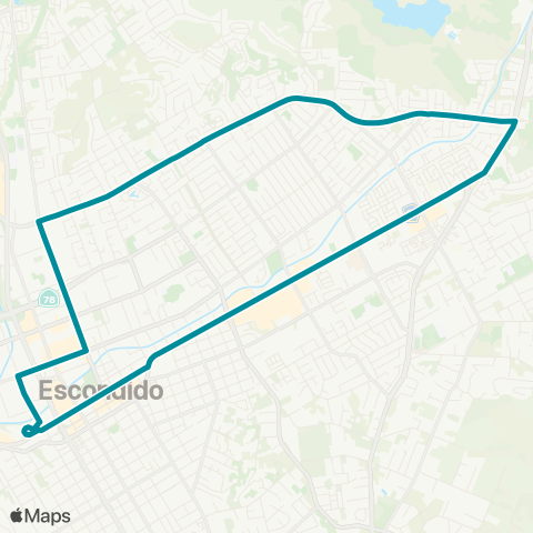 NCTD Valley Parkway to El Norte Parkway map