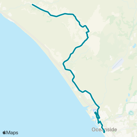 NCTD Oceanside TC - Camp San Onofre map