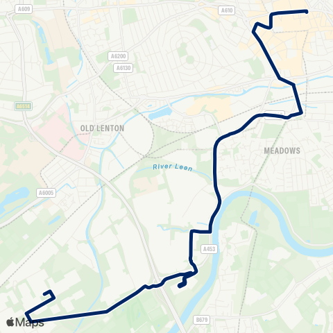 Nottingham City Transport  map