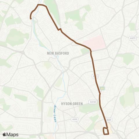 Nottingham City Transport  map