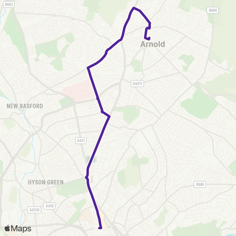 Nottingham City Transport  map