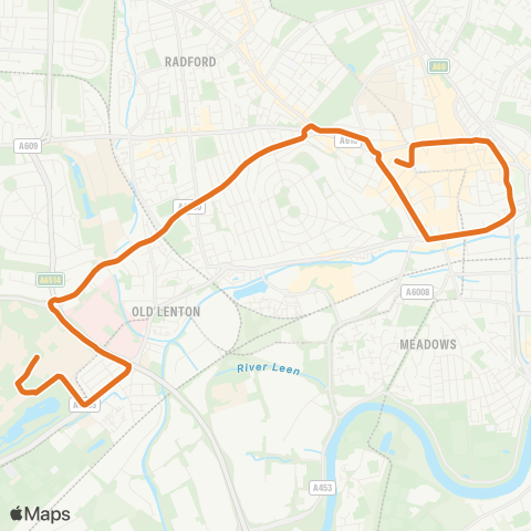 Nottingham City Transport  map