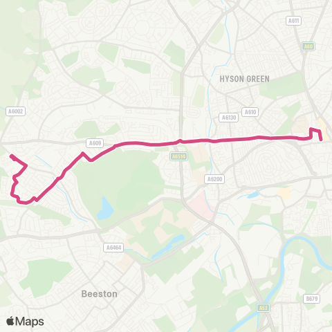 Nottingham City Transport  map