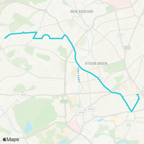 Nottingham City Transport  map