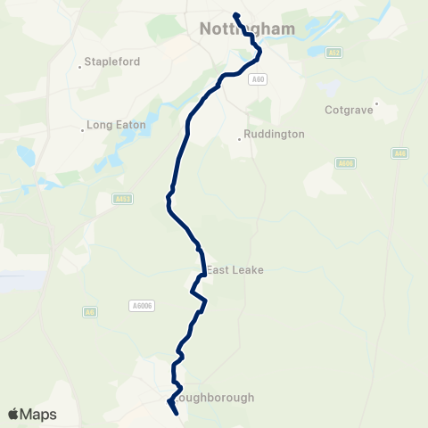 Nottingham City Transport  map