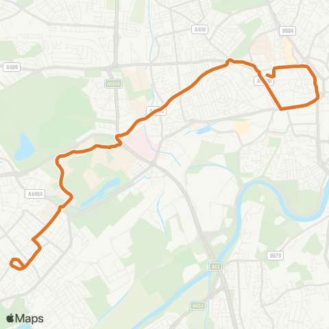 Nottingham City Transport  map