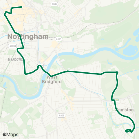 Nottingham City Transport  map