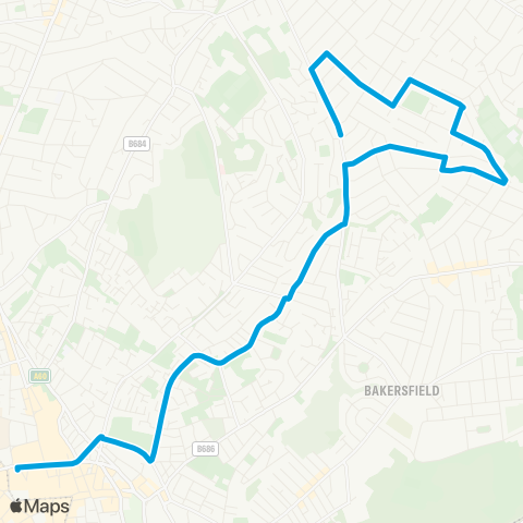 Nottingham City Transport  map