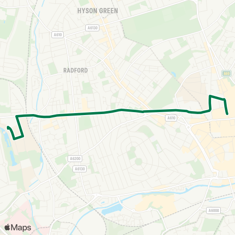 Nottingham City Transport  map