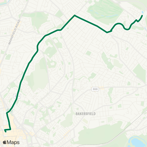 Nottingham City Transport  map