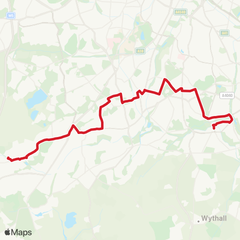 National Express West Midlands  map