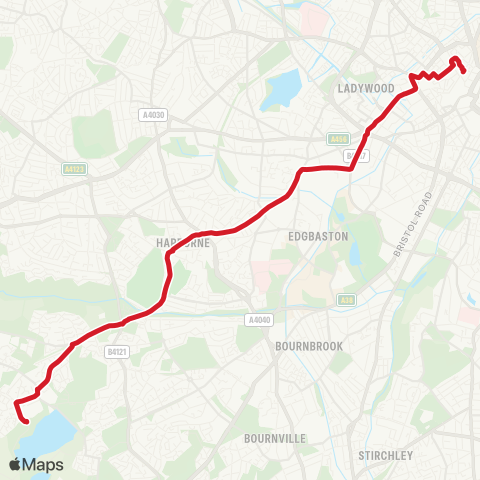 National Express West Midlands  map