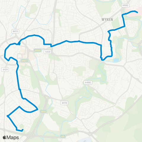 National Express Coventry  map