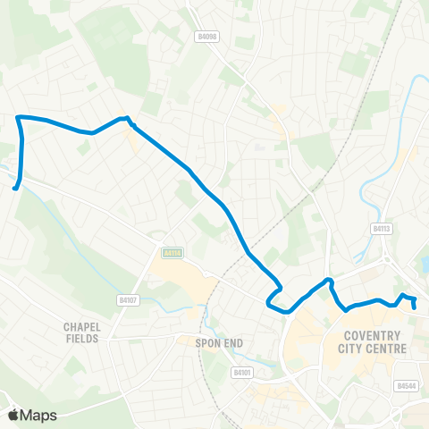 National Express Coventry  map