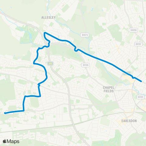 National Express Coventry  map