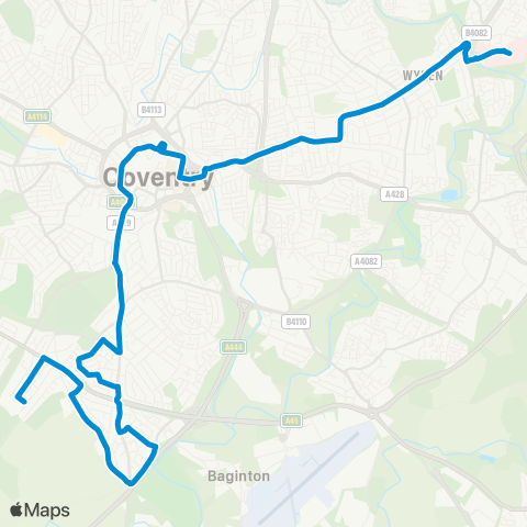 National Express Coventry  map