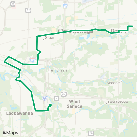 NFTA 103 - East-Suburban map