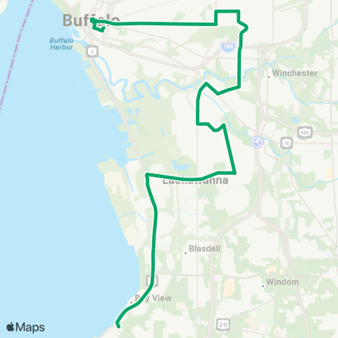 NFTA 106 - South-Suburban map