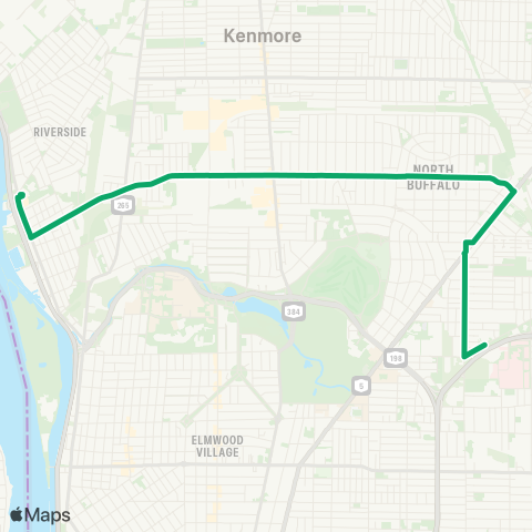 NFTA 110 - West-North map