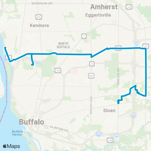 NFTA 32 - Amherst map