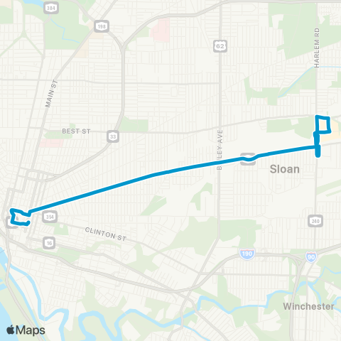 NFTA 4 - Broadway map