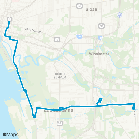 NFTA 42 - Lackawanna map