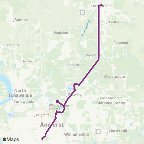 NFTA 44 - Lockport map