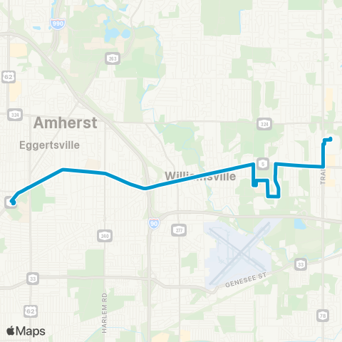 NFTA 48 - Williamsville map