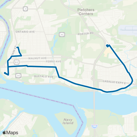 NFTA 50 - Main - Niagara map