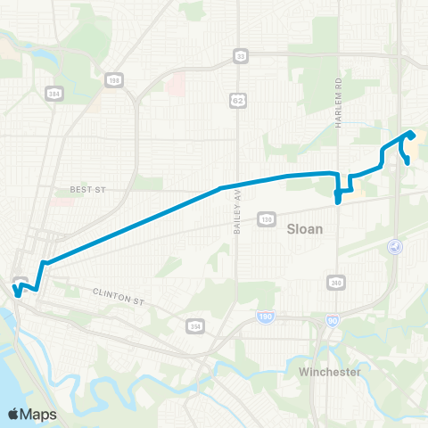 NFTA 6 - Sycamore map