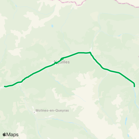 Navettes Guillestrois-Queyras Navette Hivernale Station map