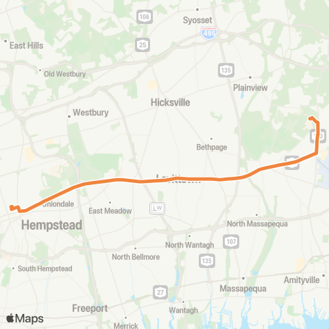 NICE Bus Hempstead--Farm St Coll map