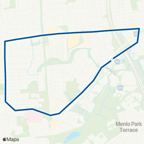 NJ Transit Metropark - JFK Hospital map