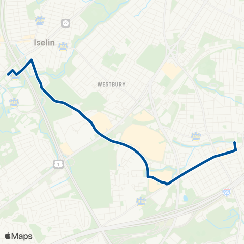 NJ Transit Metropark - Woodbridge Center Dr. map