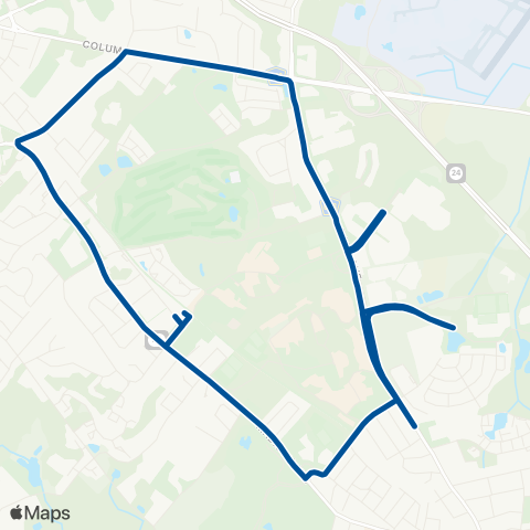 NJ Transit Morris - Florham Park - Madison map