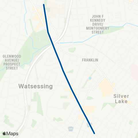 NJ Transit Bloomfield Seasonal Service map