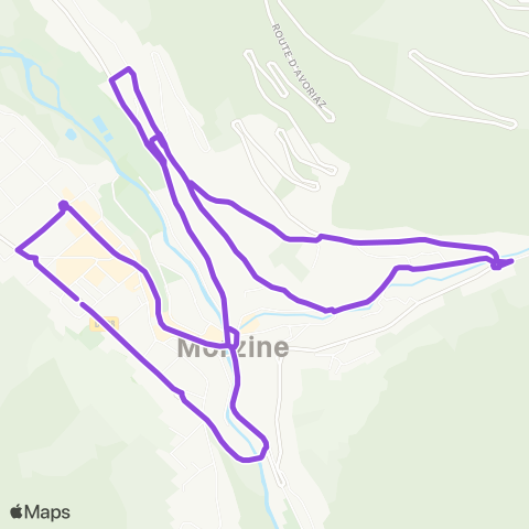 Navettes Morzine-Avoriaz Le Pléney - Les Udrezants map